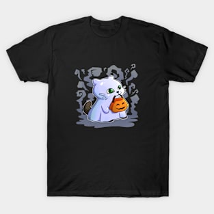 Cat ghost, Trick or treat! T-Shirt